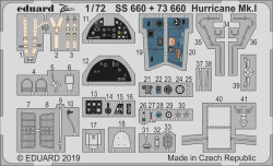 Eduard SS660 Etched Aircraft Detailling Set 1:72 Hawker Hurricane Mk.I