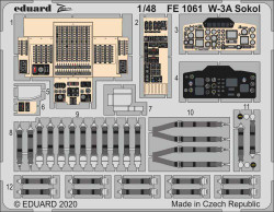 Eduard FE1061 Etched Aircraft Detailling Set 1:48 PZL W-3A Sokol