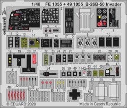 Eduard FE1055 Etched Aircraft Detailling Set 1:48 Douglas B-26B-50 Invader