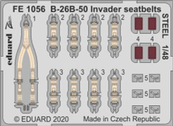 Eduard FE1056 Etched Aircraft Detailling Set 1:48 Douglas B-26B-50 Invader seatb
