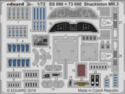 Eduard SS690 Etched Aircraft Detailling Set 1:72 Avro Shackleton MR.3