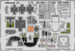 Eduard SS696 Etched Aircraft Detailling Set 1:72 Grumman TBF/TBM-1 Avenger