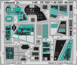 Eduard FE1097 Etched Aircraft Detailling Set 1:48 Mil Mi-24V designed to be used