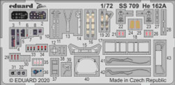 Eduard SS709 Etched Aircraft Detailling Set 1:72 Heinkel He-162A Salamander