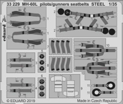Eduard 33229 Etched Aircraft Detailling Set 1:35 Sikorsky MH-60L pilots/gunners
