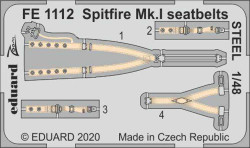 Eduard FE1112 Etched Aircraft Detailling Set 1:48 Supermarine Spitfire Mk.I seat