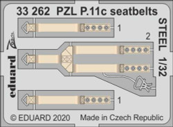 Eduard 33262 Etched Aircraft Detailling Set 1:32 PZL P.11c seatbelts Steel