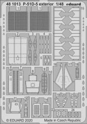 Eduard 481013 Etched Aircraft Detailling Set 1:48 North-American P-51D-5 Mustang