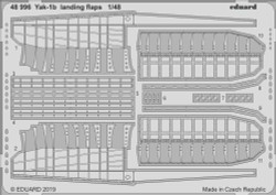 Eduard 48996 Etched Aircraft Detailling Set 1:48 Yakolev Yak-1B landing flaps