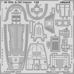 Eduard 491026 Etched Aircraft Detailling Set 1:48 Fairchild A-10C interior