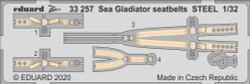 Eduard 33257 Etched Aircraft Detailling Set 1:32 Gloster Sea Gladiator seatbelts