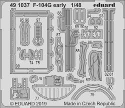 Eduard 491037 Etched Aircraft Detailling Set 1:48 Lockheed F-104G Starfighter ea