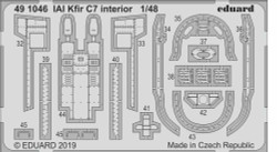 Eduard 491046 Etched Aircraft Detailling Set 1:48 IAI-2/C-7 Kfir interior