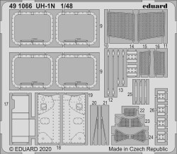 Eduard 491066 Etched Aircraft Detailling Set 1:48 Bell UH-1N
