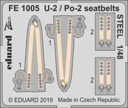 Eduard FE1005 Etched Aircraft Detailling Set 1:48 Polikarpov U-2 / Po-2 seatbelt