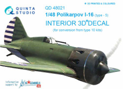 Quinta Studio 48021 Polikarpov I-16 type 5  1:48 3D Printed Decal