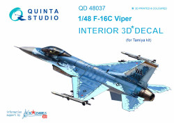 Quinta Studio 48037 Lockheed-Martin F-16C Fighting Falcon  1:48 3D Printed Decal