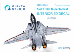 Quinta Studio 48074 Grumman F-14D Tomcat  1:48 3D Printed Decal