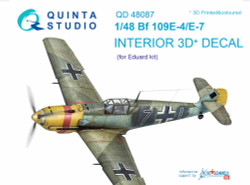 Quinta Studio 48087 Messerschmitt Bf-109E-4/E-7  1:48 3D Printed Decal