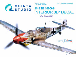 Quinta Studio 48094 Messerschmitt Bf-109G-6  1:48 3D Printed Decal