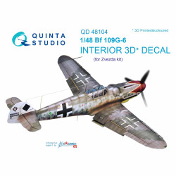 Quinta Studio 48104 Messerschmitt Bf-109G-6  1:48 3D Printed Decal