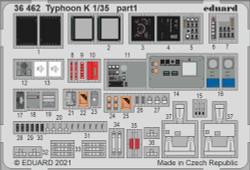 Eduard 36462 1:35 Etched Detailing Set for Zvezda Kits Typhoon-K 6X6 Armoured Ve