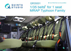 Quinta Studio QR35001 MRAP Typhoon-K 6X6 Armoured Vehicle 1:35 3D Printed Decal