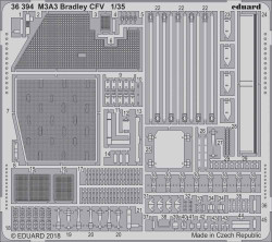 Eduard 36394 1:35 Etched Detailing Set for Kinetic Model Kits M3A3 Bradley CFV