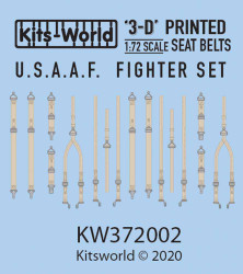 Kits World 3D172002 3D Printed Decal 1:72 Full Colour 3D WWII Seat Belt decals.U