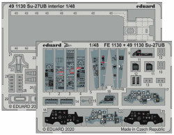 Eduard 491130 Etched Aircraft Detailling Set 1:48 Sukhoi Su-27UB interior