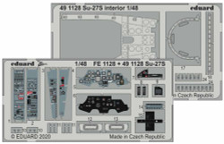 Eduard 491128 Etched Aircraft Detailling Set 1:48 Sukhoi Su-27S interior