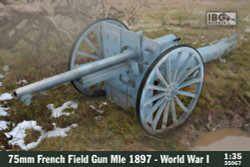 IBG Models 35067 75mm French Field Gun Mle 1897 - WWI 1:35 Military Model Kit