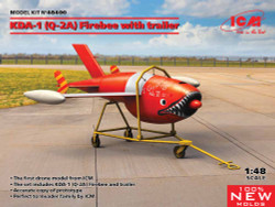 ICM 48400 KDA-1 (Q-2A) Firebee with trailer 1:48 Aircraft detailing sets