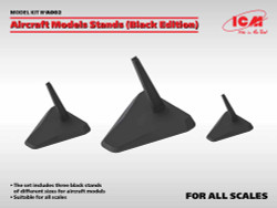ICM A002 Aircraft black Models Stands (1:48, 1:72, 1:144)  Modelling accessories