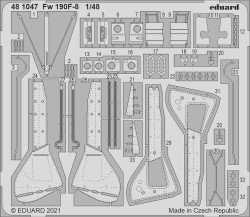Eduard 481047 Etched Aircraft Detailling Set 1:48 Focke-Wulf Fw-190F-8 1/48