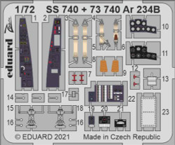 Eduard SS740 Etched Aircraft Detailling Set 1:72 Arado Ar-234B 1/72