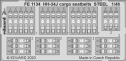 Eduard FE1134 Etched Aircraft Detailling Set 1:48 Sikorsky HH-34J cargo seatbelt
