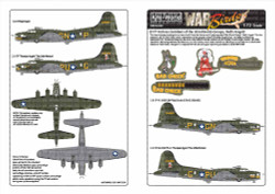 Kits World 172239 Aircraft Decals 1:72 Boeing B-17F Flying Fortress 41-24587 GN-