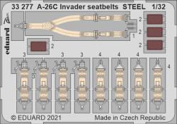 Eduard 33277 Etched Aircraft Detailling Set 1:32 Douglas A-26C Invader seatbelts