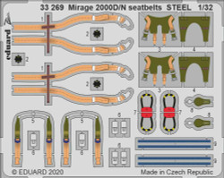 Eduard 33269 Etched Aircraft Detailling Set 1:32 Dassault Mirage 2000D/N seatbel