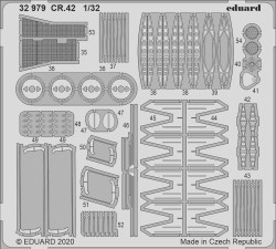 Eduard 32979 Etched Aircraft Detailling Set 1:32 Fiat CR.42