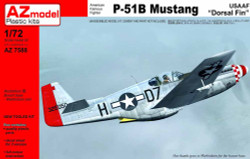 AZ Model 7588 North-American P-51B Mustang 1:72 Plastic Model Aircraft Kit