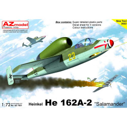 AZ Model 7821 Heinkel He-162A-2 Salamander 1:72 Plastic Model Kit