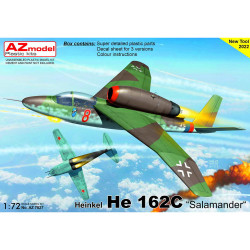 AZ Model 7827 Heinkel He-162C Salamander 1:72 Plastic Model Kit