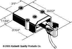 Kadee 808 S Scale Coupler with Gearbox (Brown)
