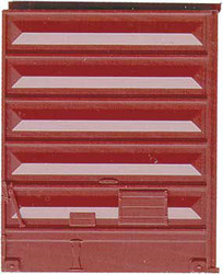 Kadee 2225 8' Pullman Standard Low Tack Doors Red Oxide HO
