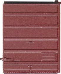 Kadee 2230 8' 6 Panel Superior Low Tack Doors Red Oxide HO