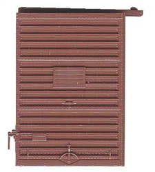 Kadee 2234 7' Camel Youngstown High Tack Doors Red Oxide HO