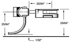 Kadee 36 30 Series Coupler Long (25/64'') Centreset Shank (2pr)