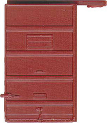 Kadee 2205 6' 5 Panel Superior High Tack Doors Red Oxide HO
